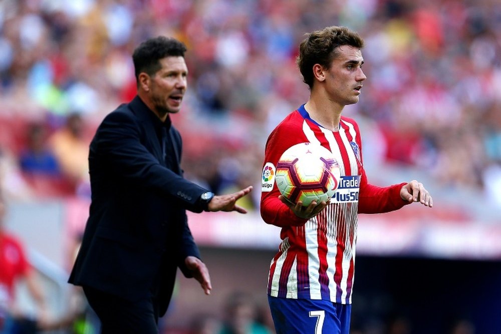 Simeone happy about Griezmann's return as he believes he can be a key player for the team. AFP