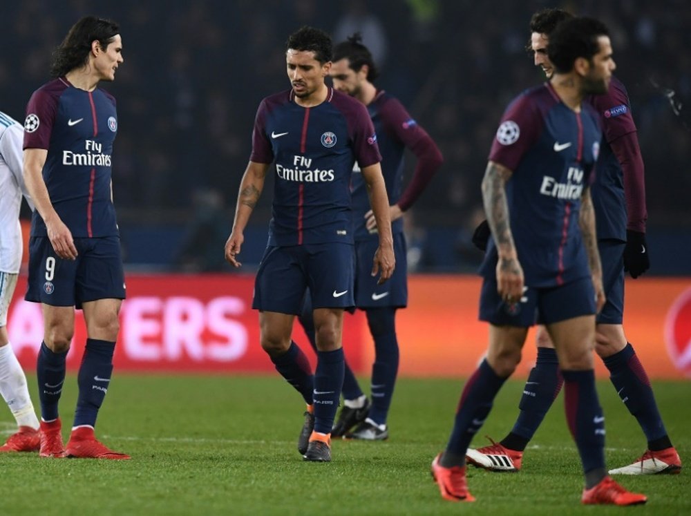 La eliminación del PSG podría suponer una revolución en las filas parisinas. AFP