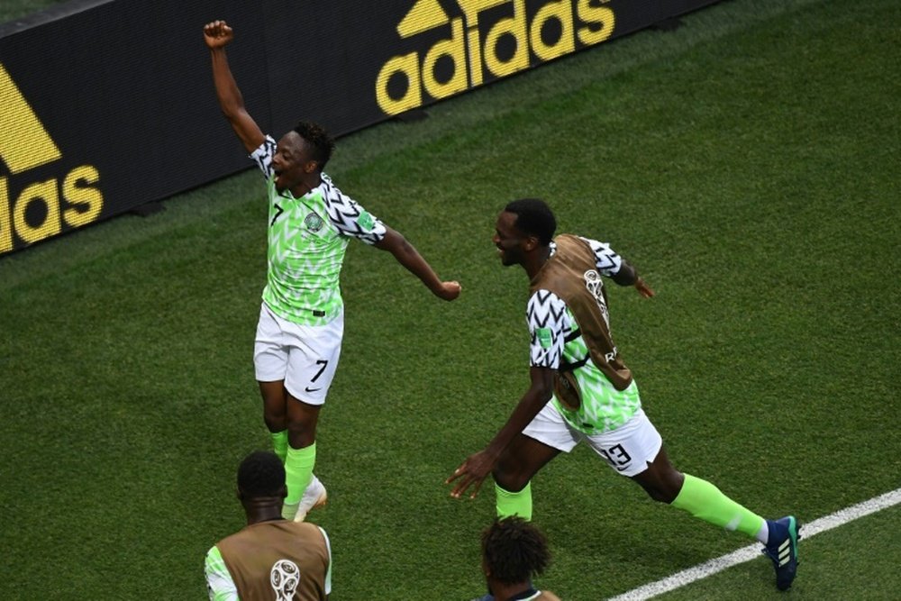 Nigeria dio esperanza a Argentina con su victoria ante Islandia. AFP