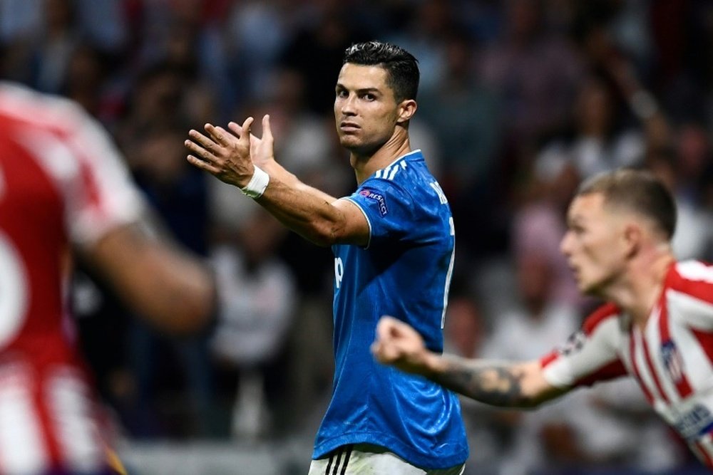 L'agacement de l'attaquant de la Juventus, Cristiano Ronaldo, lors du match nul contre l'Atletico, le 18 septembre 2019 à Madrid