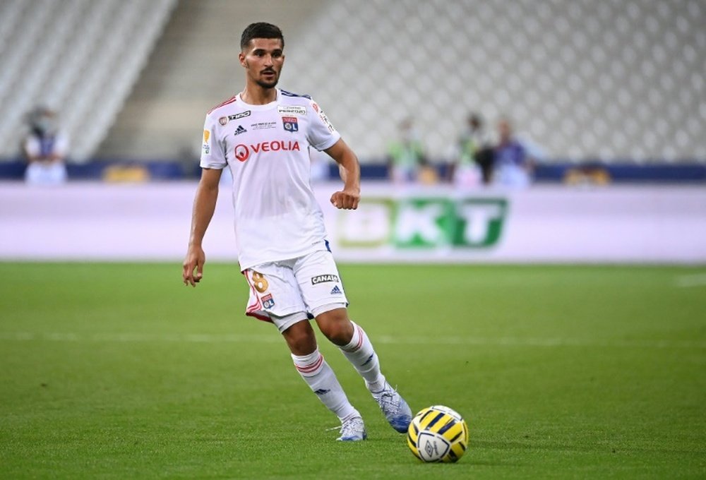 Arsenal prépare une nouvelle offre pour Houssem Aouar. AFP