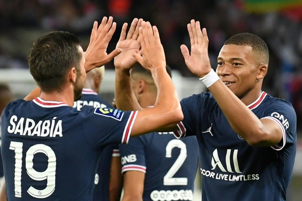 Mbappe looks set to stay on at PSG this season. AFP