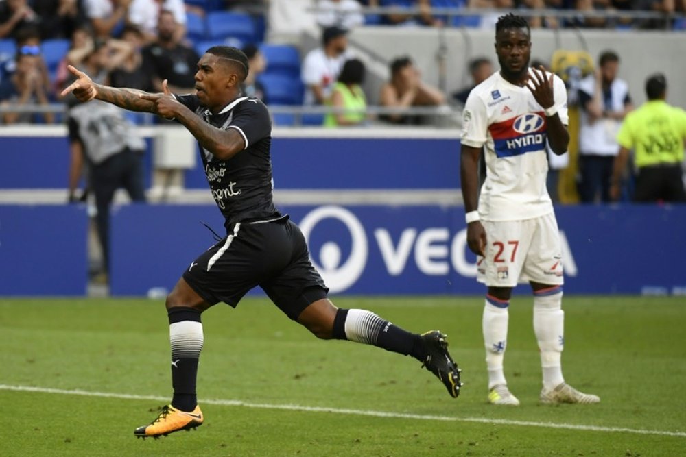 L'attaquant brésilien Malcom a signé l'égalisation de Bordeaux sur la pelouse de l'OL. AFP