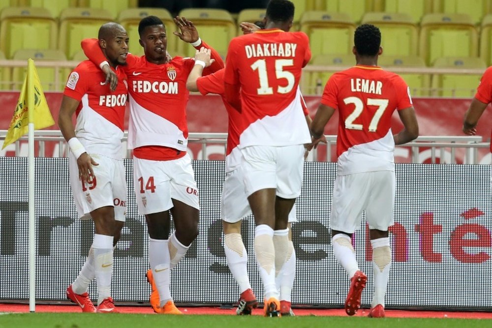 El Mónaco venció al Dijon por 4-0. AFP