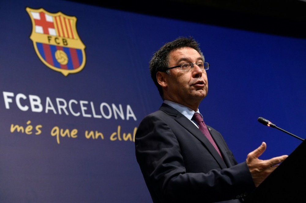 Le président du FC Barcelone, Josep María Bartomeu. AFP