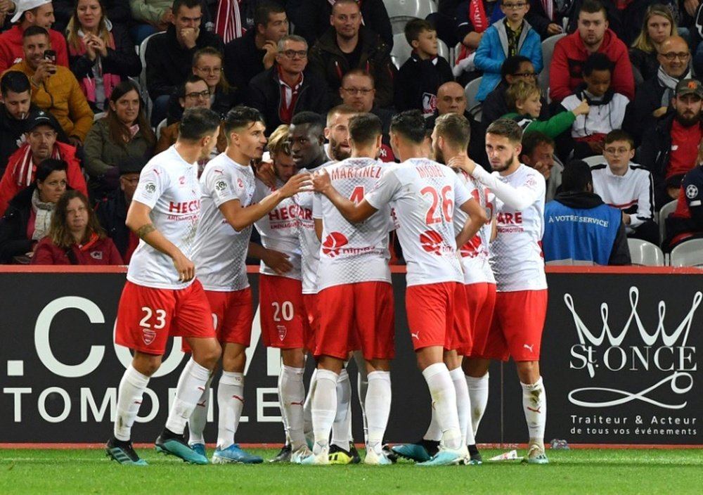 Les compos probables du match de Ligue 1 entre Nîmes et Amiens. AFP