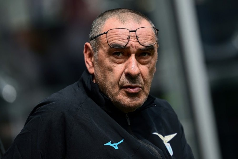 Maurizio Sarri, con ganas de Champions League. AFP