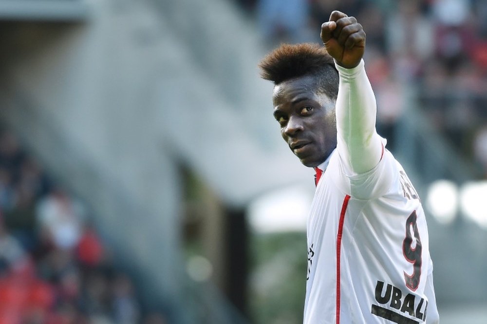 Balotelli has has seven goals in 10 appearances for Nice so far this season. AFP