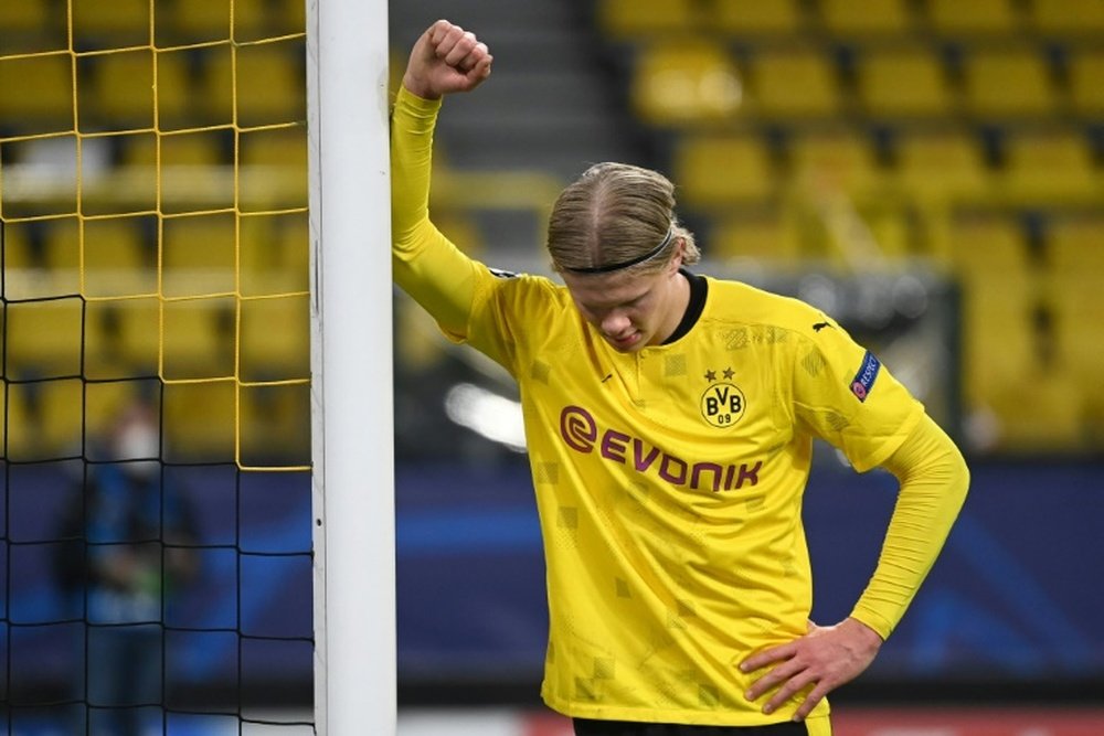 Dortmund want at least 180 million euros for Haaland. AFP