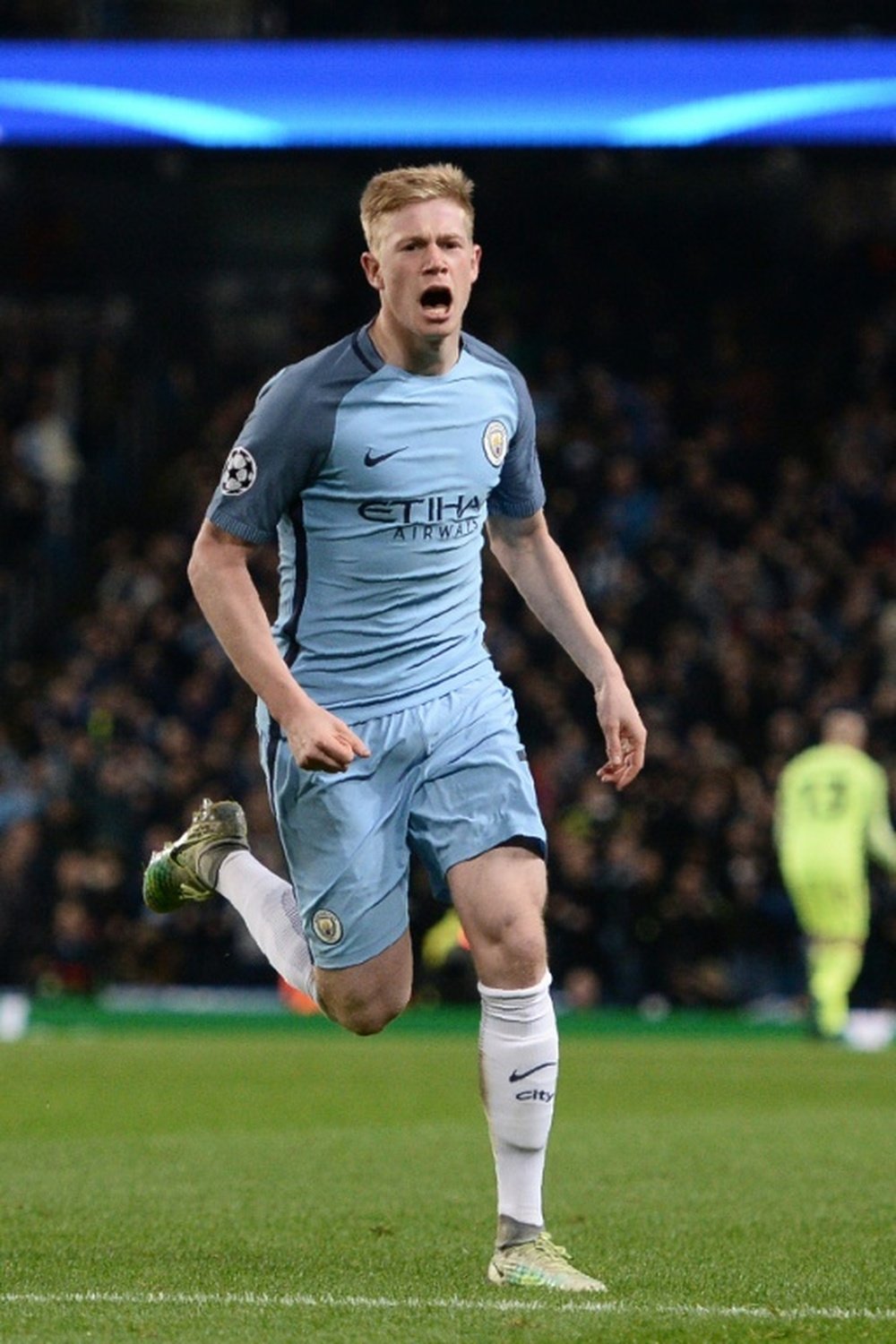 Kevin De Bruyne celebrating a goal. AFP