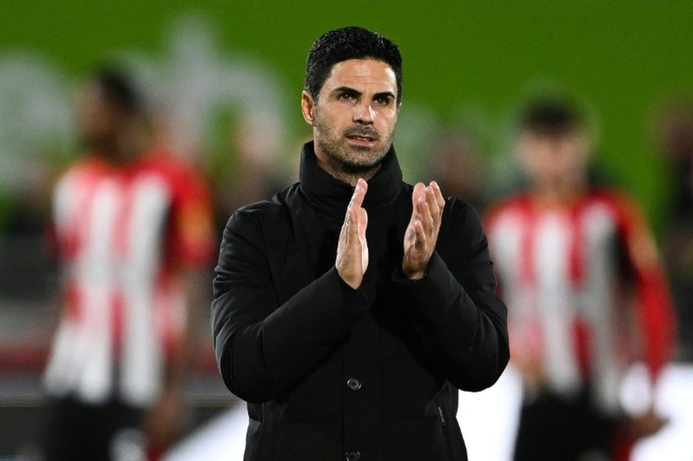 Arteta is planning reinforcements for the winter transfer window. AFP