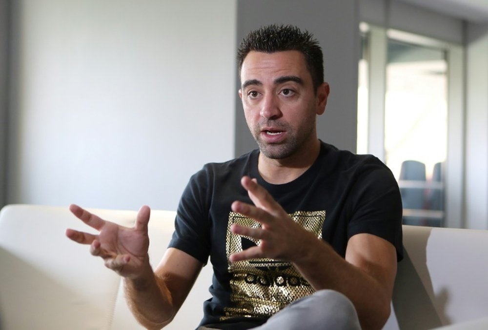 Xavi quiso hablar sobre la destitución de Lopetegui. AFP