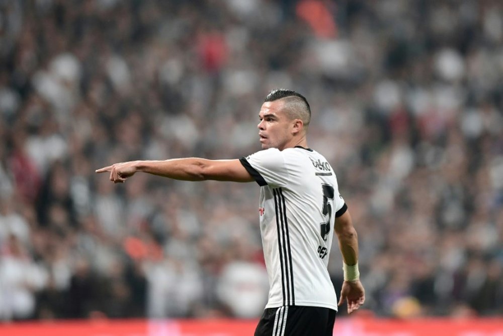 Le très expérimenté Pepe, pilier de la défense du Besiktas.  AFP