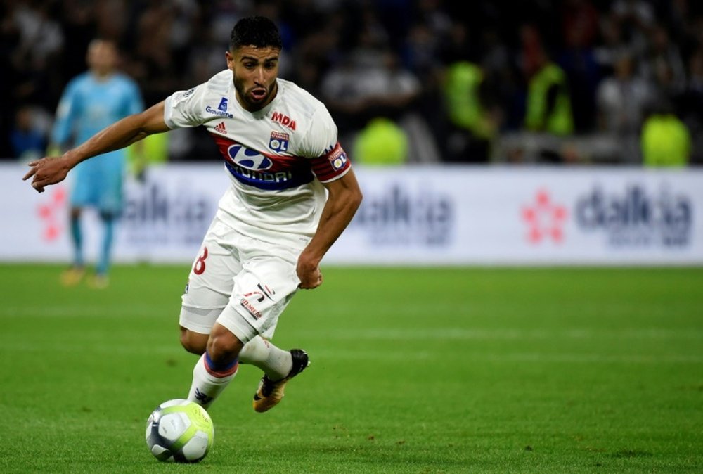 Fekir opened the scoring from the penalty spot. AFP