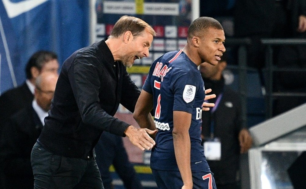 Tuchel added fuel to Mbappe fire. AFP