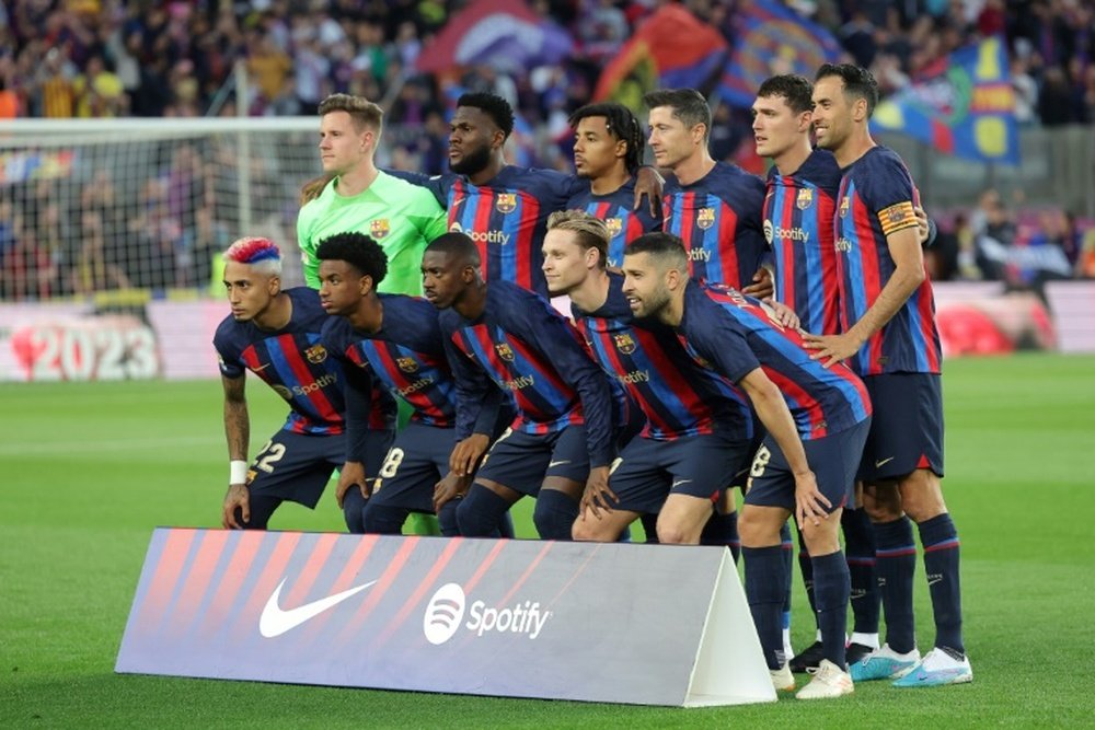 Drama-filled match before Barca receive their trophy. AFP