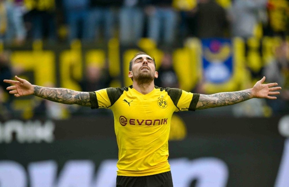 Paco Alcácer está que se sale en el Borussia Dortmund. AFP