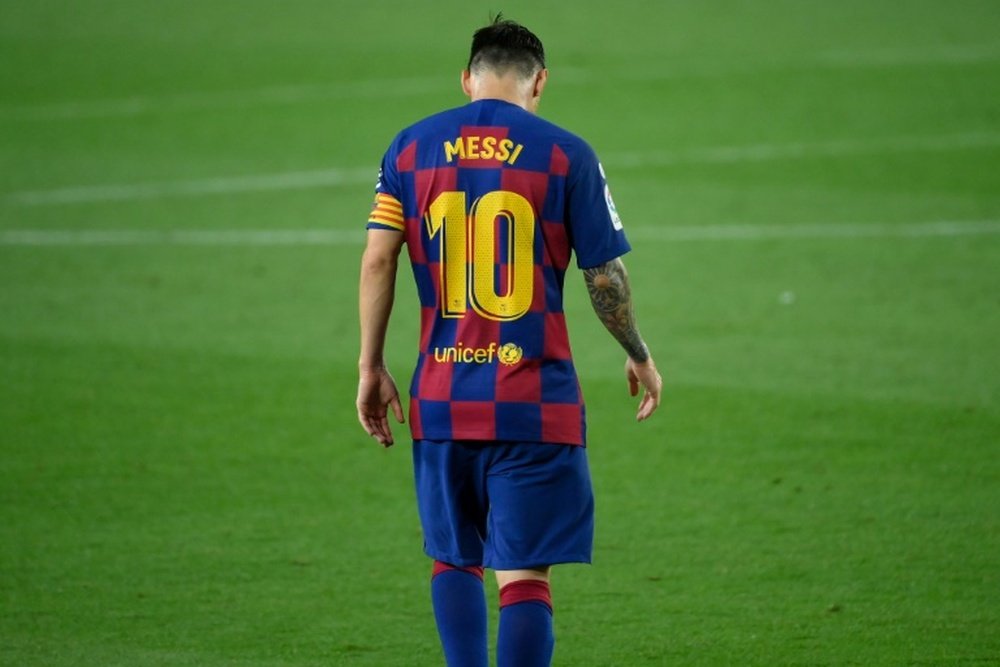 Sigue el directo de la posible marcha de Messi del Barça. AFP