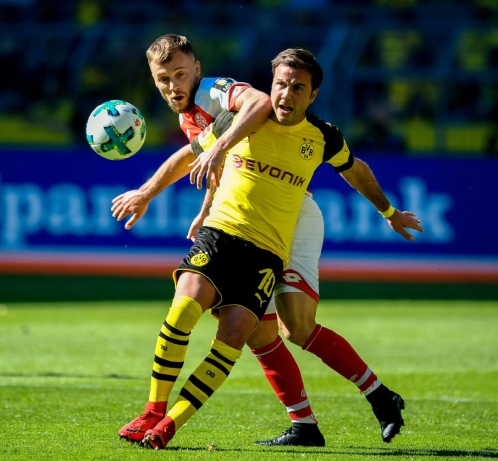 Götze no seguirá en el Borussia Dortmund. AFP