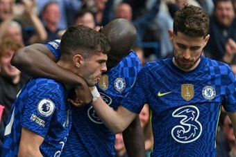 Potter spoke about Pulisic and Aubameyang. AFP