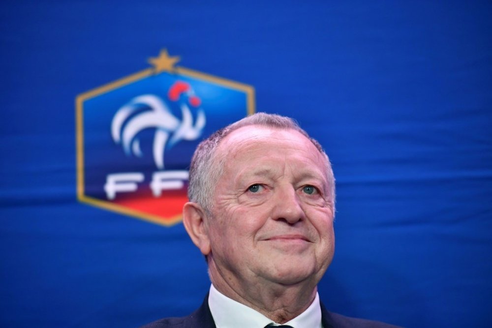 e président de l'Olympique lyonnais Jean-Michel Aulas, le 24 février 2017 à Paris. AFP