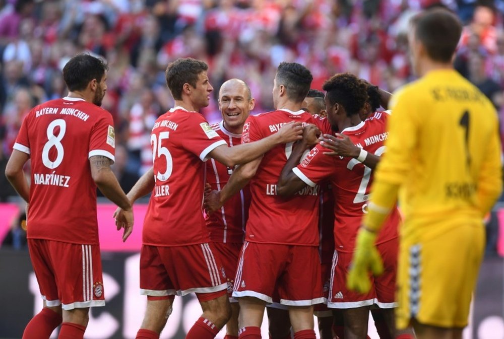 Bayern dispatched Freiburg 5-0 in Heynckes' first game back in charge at Bayern. AFP
