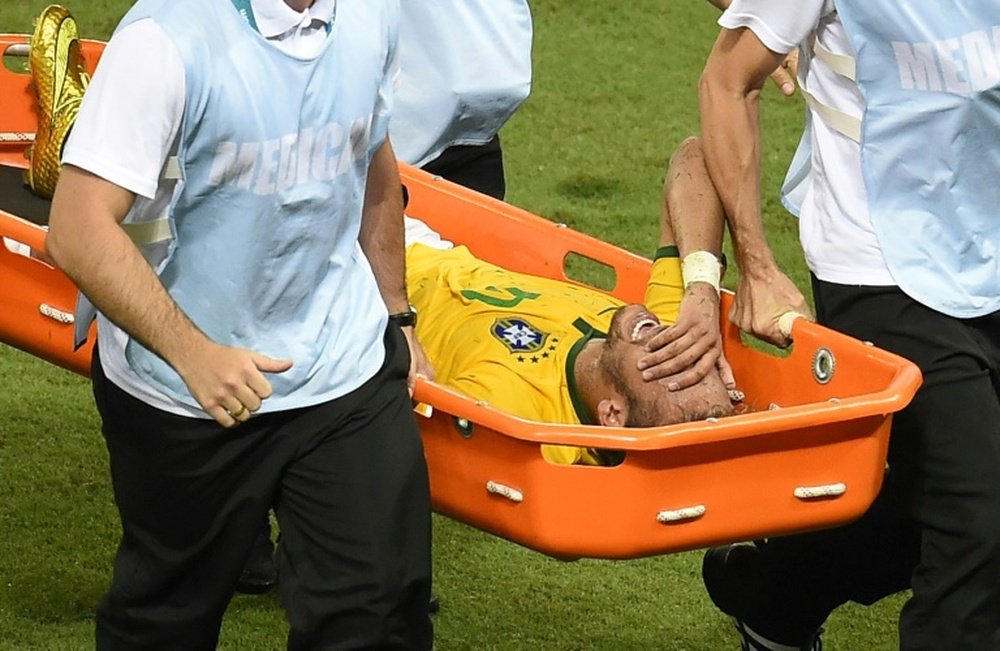 Neymar conta seu drama na Copa do Mundo de 2014. AFP