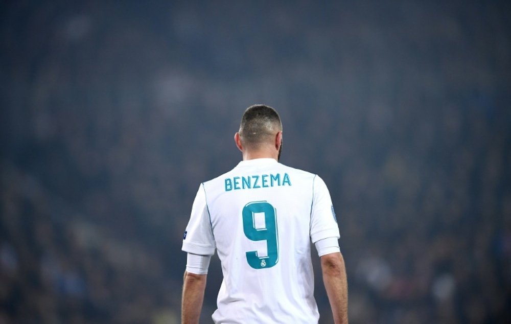 Benzema's future at Madrid is unclear. AFP