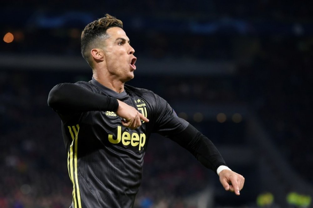 Ronaldo's 125th Champions League strike could prove to be a crucial away goal for Juve. AFP