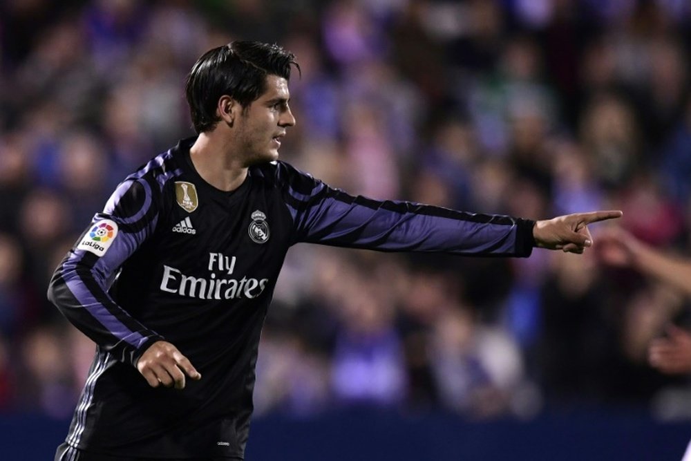 Álvaro Morata anotó goles importantes durante la pasada temporada. AFP