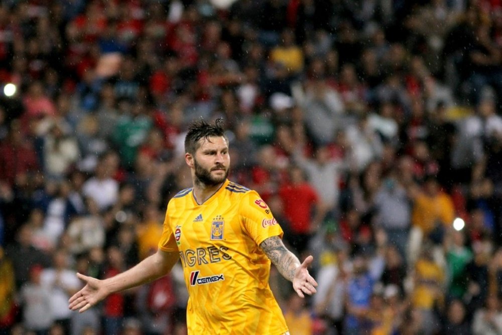 Gignac pidió perdón a Veracruz y aclaró que no quiso marcar. AFP