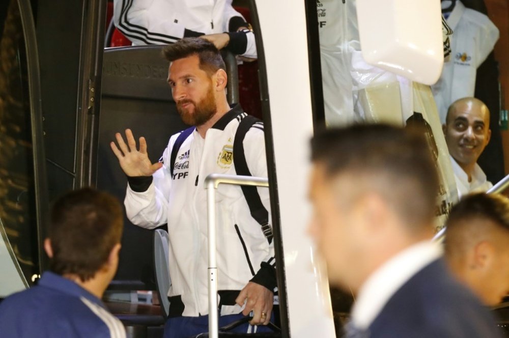 La Argentina de Messi ya está en Tel Aviv. AFP