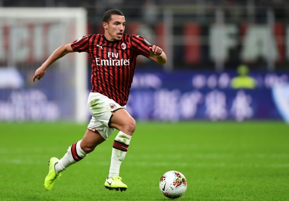 Le Milan AC annonce la positivité de Bennacer au COVID-19. AFP