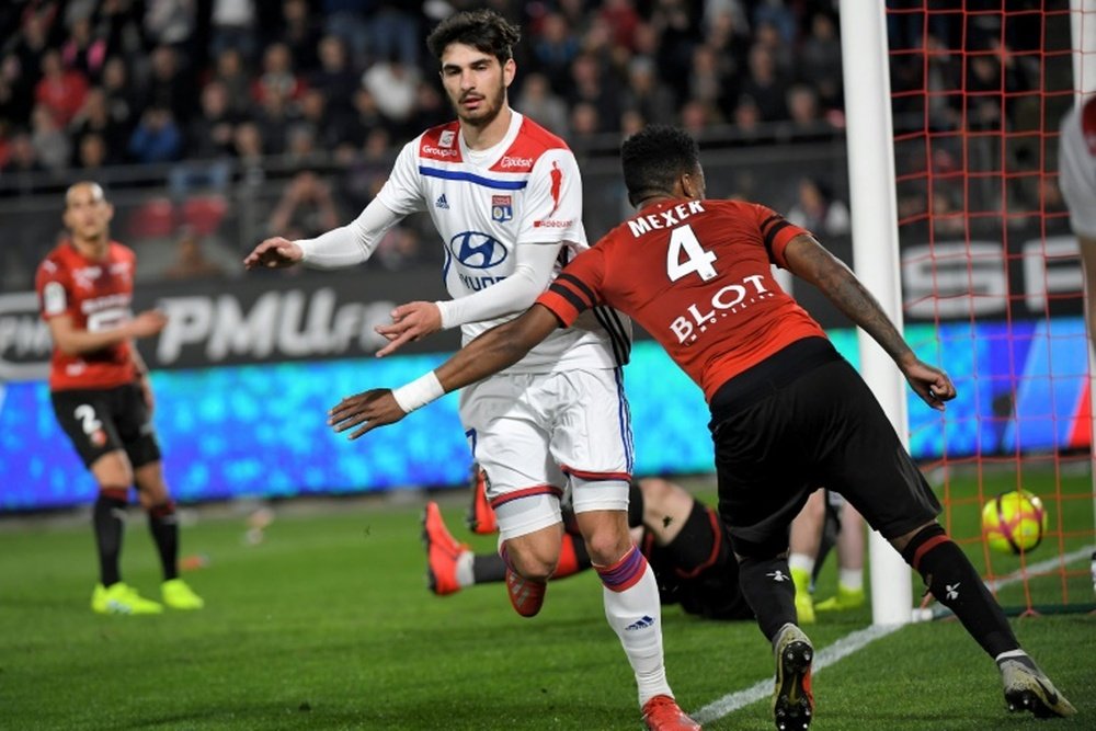 Les compos officielles du match de Ligue 1 entre Lyon et Rennes. AFP