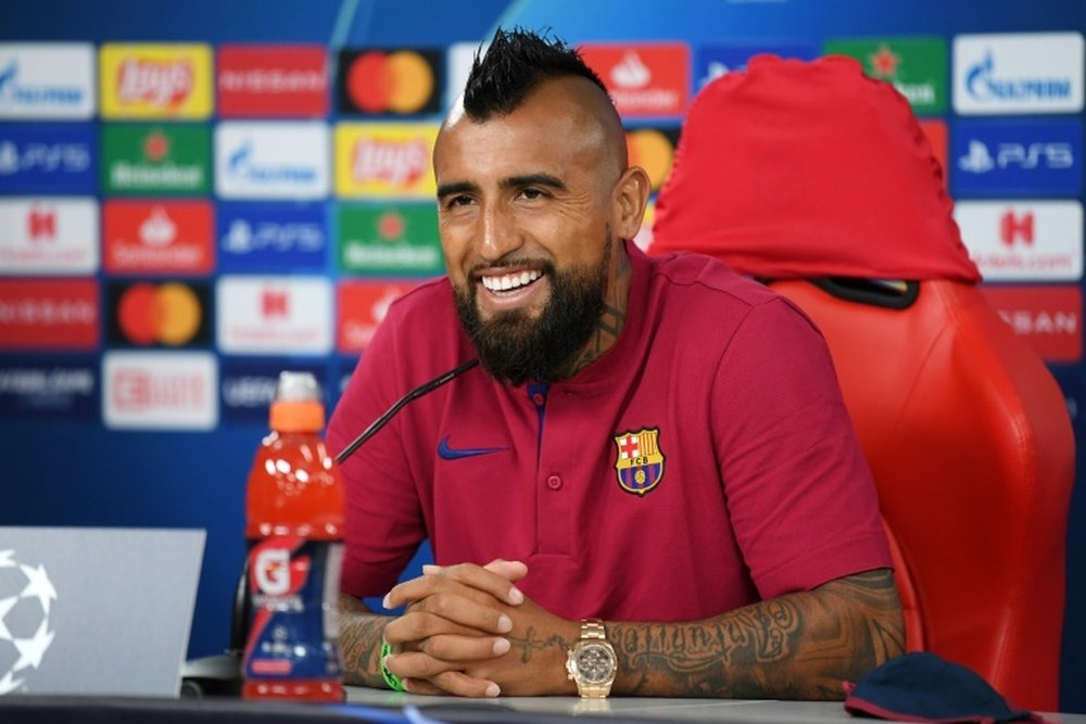 Vidal is on his way. AFP
