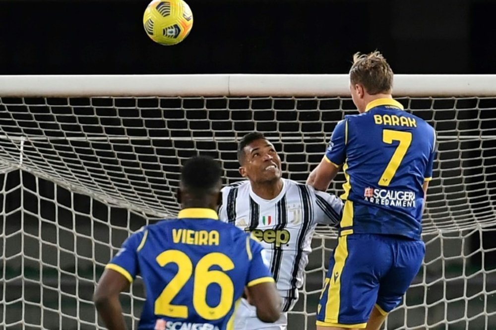 Antonin Barak, el hombre destacado del Hellas Verona. AFP