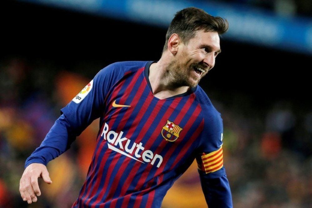 Bartomeu souligne la joie de Messi à Barcelone. AFP