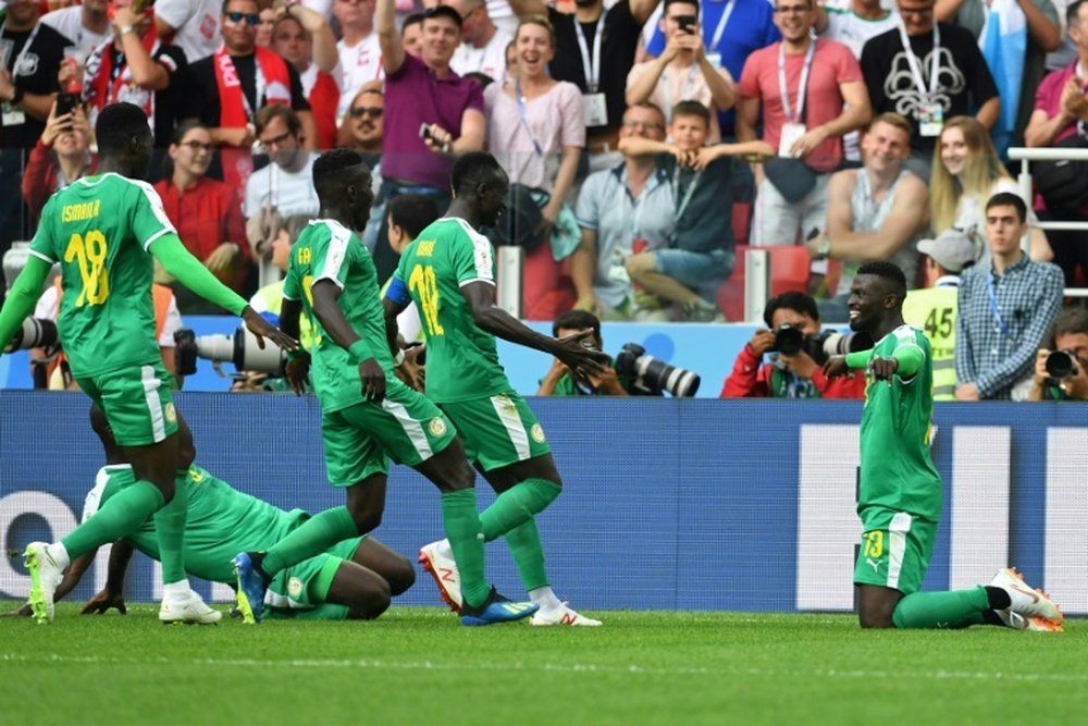 Senegal won their opening game against Poland. AFP