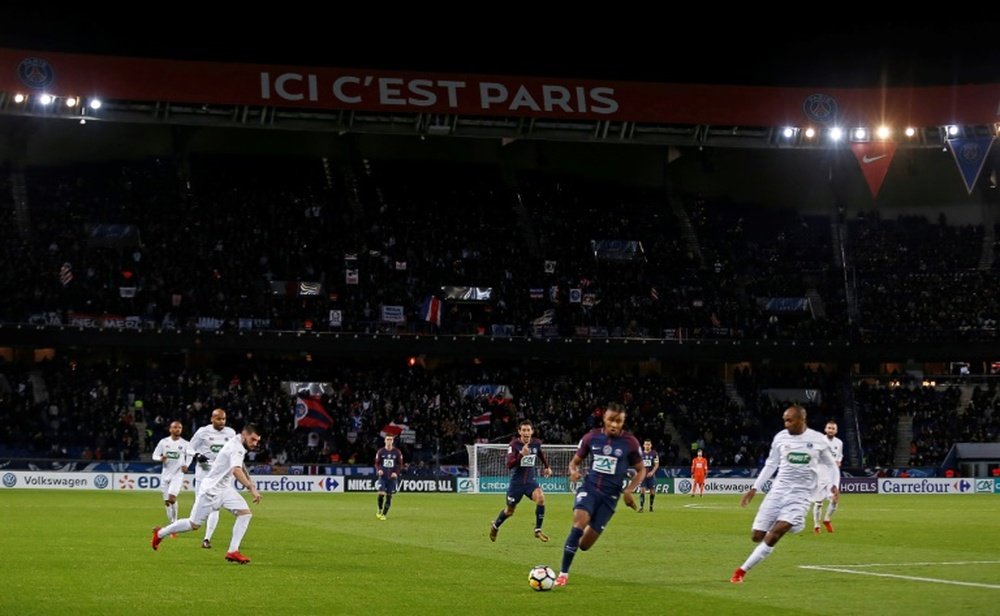 El Guingamp se ha marcado dos goles en propia en los dos partidos de la temporada contra el PSG. AFP