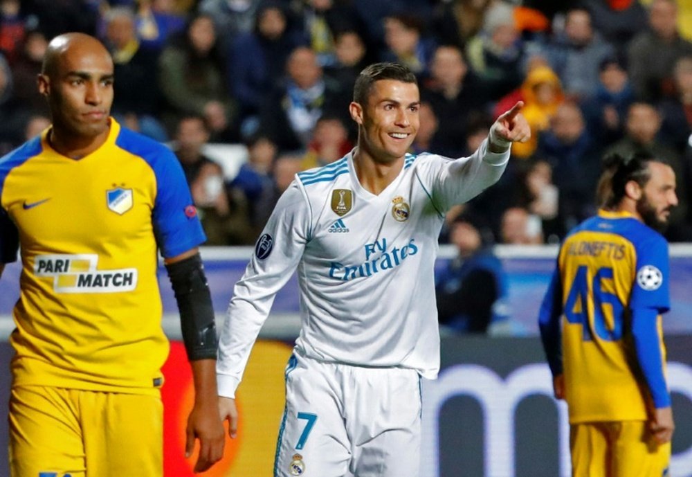 Ronaldo chegou aos 100 gols na Europa com a camisa 'merengue'. AFP
