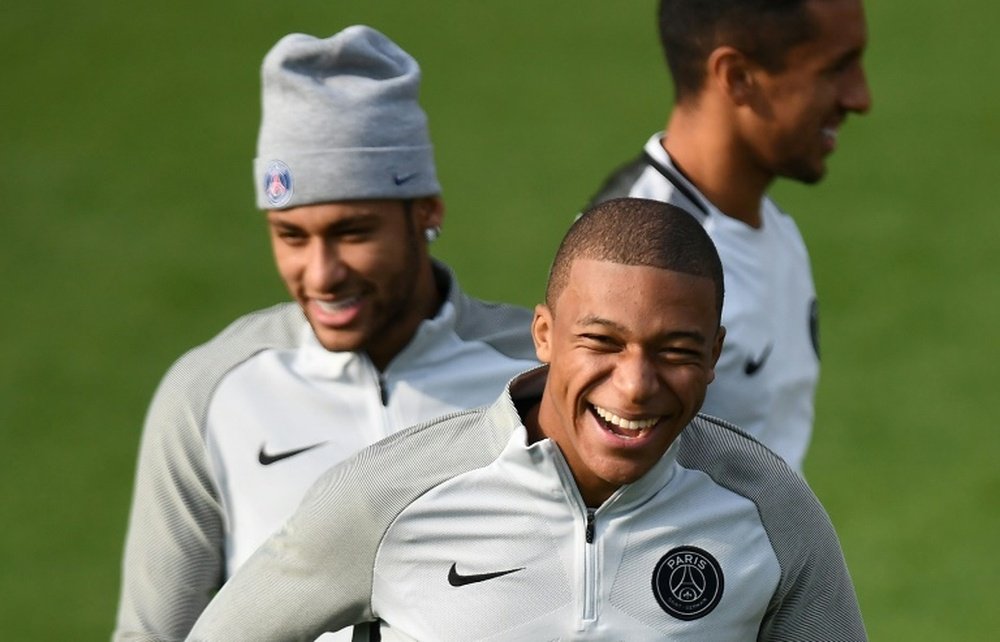 Mbappe and Neymar make it into our combined XI. AFP