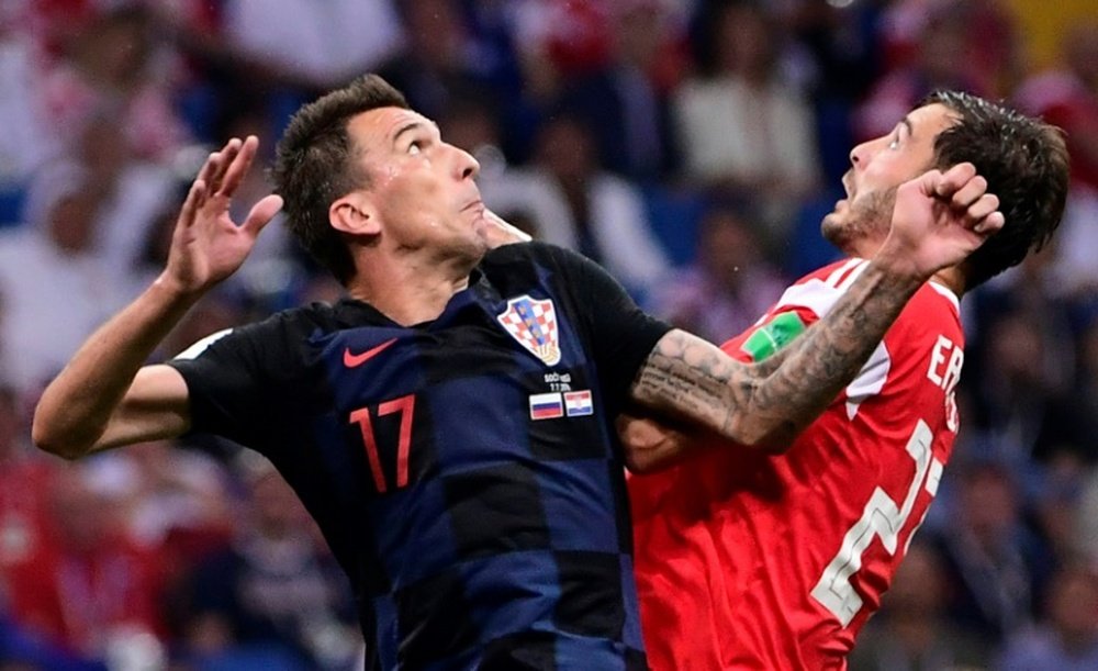 Mario Mandzukic believes they'll be able to get past Jordan Pickford. AFP
