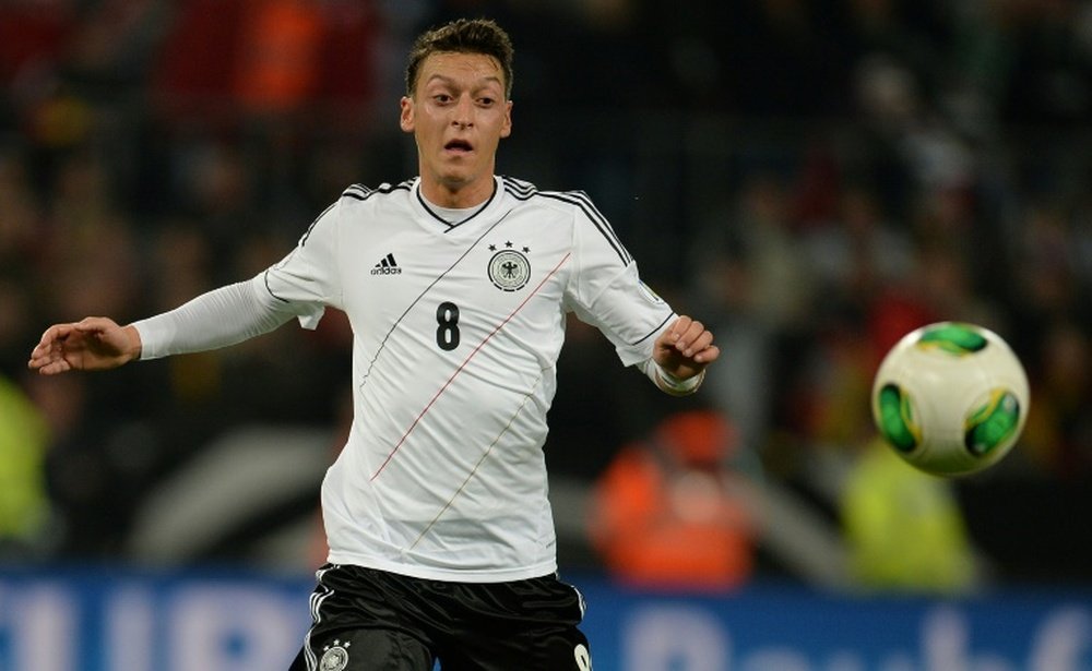 Mesut Özil lors d'un match de la sélection allemande contre la République tchèque. AFP