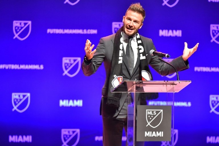Beckham recently launched his own MLS franchise. AFP