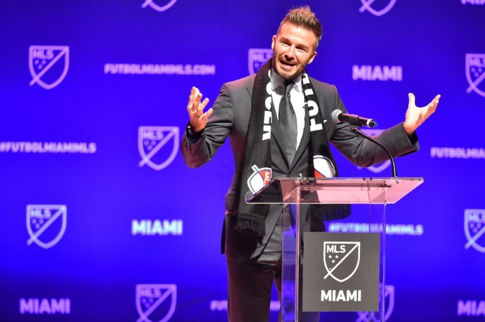 Beckham recently launched his own MLS franchise. AFP