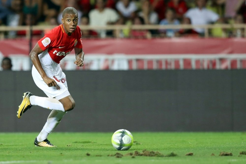 Le jeune prodige de l'AS Monaco Kylian Mbappé lors de l'ouverture de la saison contre Toulouse. AFP