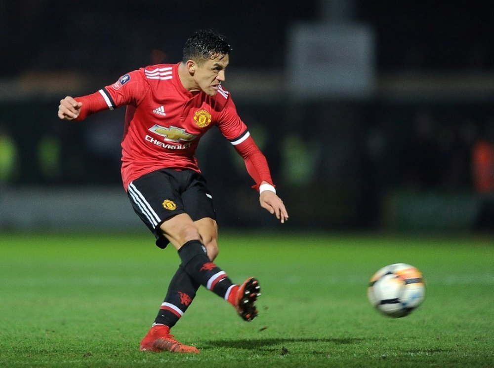 Sanchez assisted two goals on his United debut. AFP