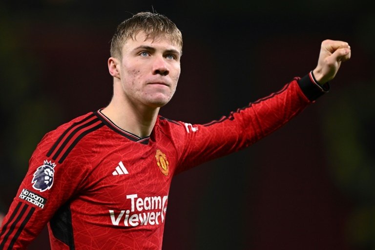 Rasmus Hojlund welcomes rivalry at Man Utd. AFP