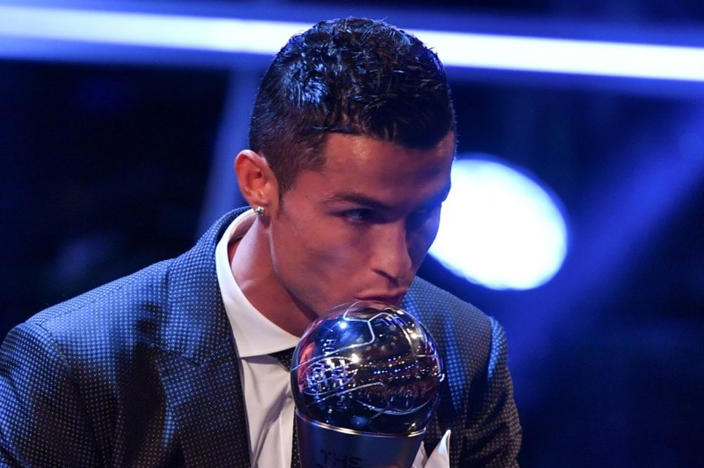 Ronaldo was named No 1. AFP