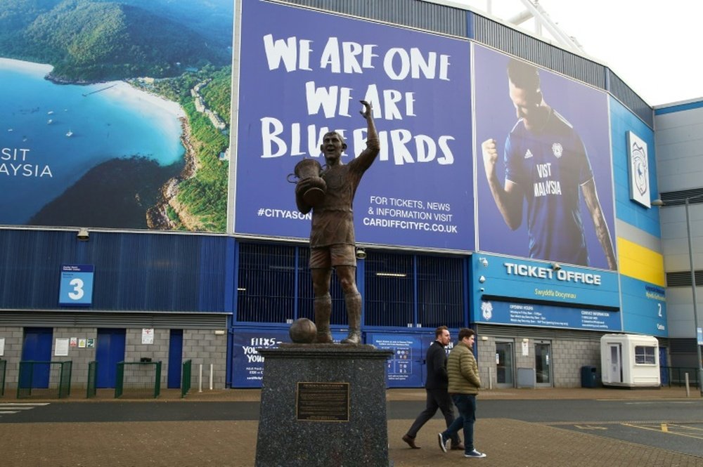 El Cardiff City no encuentra explicación a la desaparición. AFP